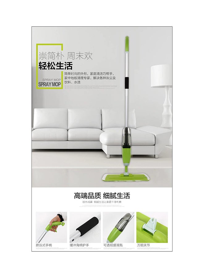 Spray Mop with Microfiber Pad Green/White/Silver - Image 4