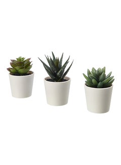 Generic Set of 3 Fejka Artificial Potted Plant With Pot  - Image 1