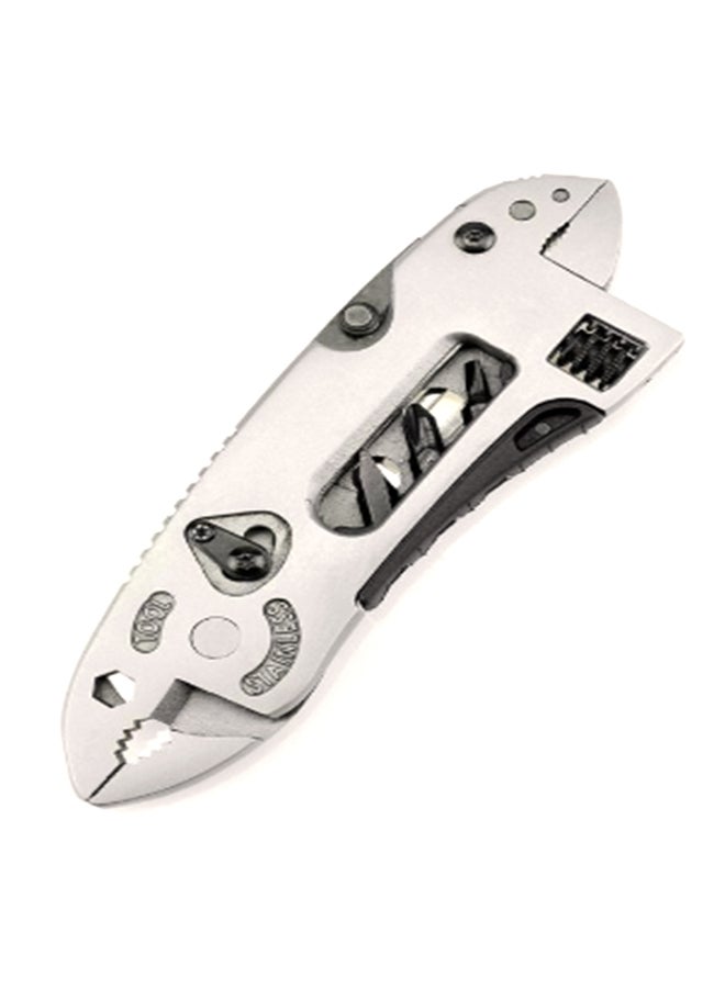 Multi-Function Adjustable Pliers Silver 12x4cm