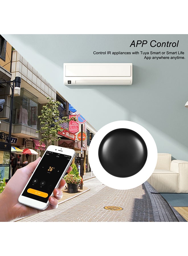 Generic - WiFi-IR Remote Wi-Fi IR Control Hub Black 96grams - Image 1