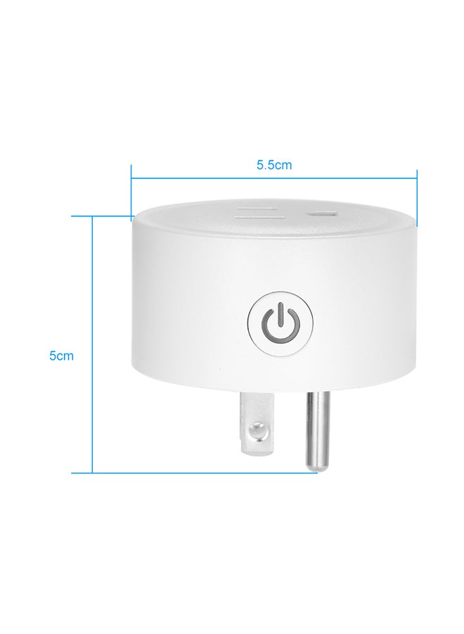 Generic Mini Smart WiFi Socket Remote Control Plug White 56grams  - Image 3