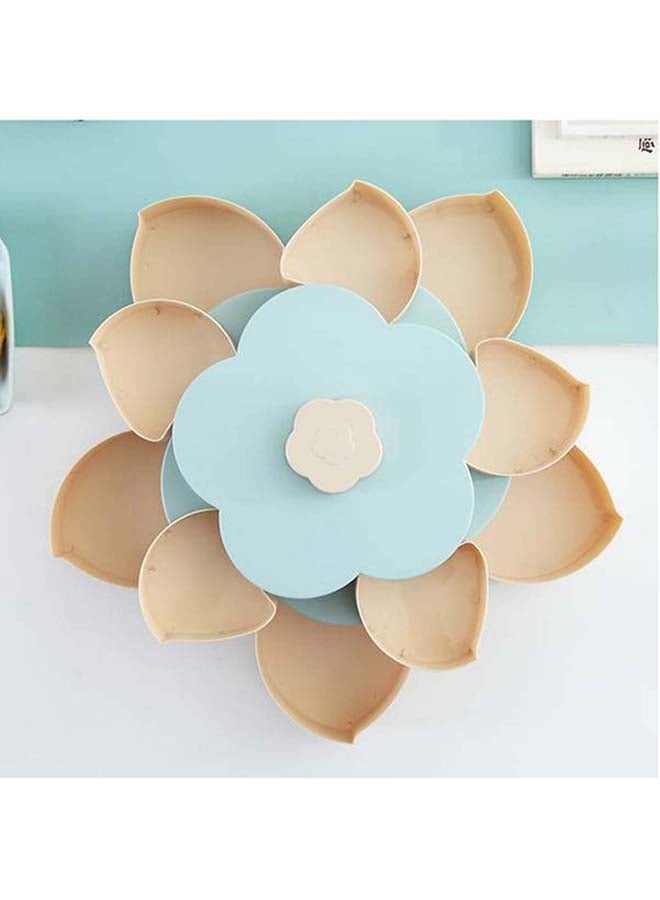 Liying Rotating Fruit Storage Box Blue 13x27x27cm - Image 2