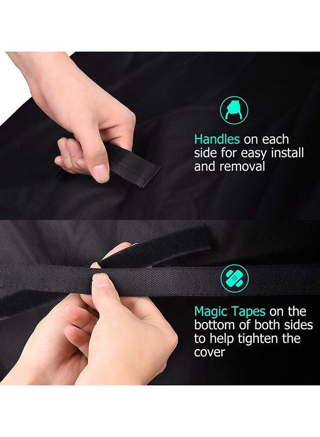 RIXI Waterproof Grill Barbeque Cover Black 58inch - Image 3
