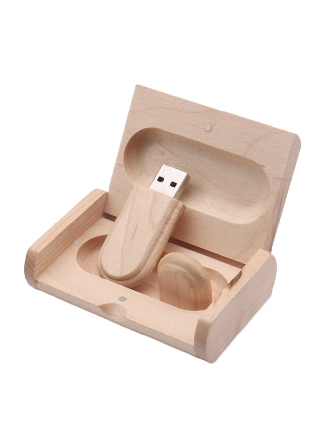Wooden USB Flash Drive A76800 Beige - Image 2