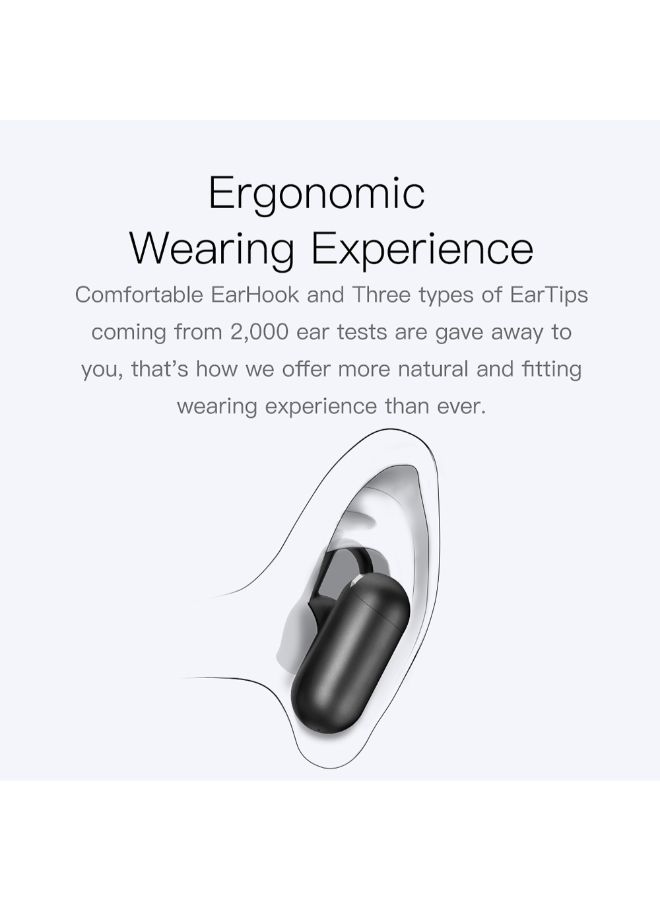 Mono Wireless In-Ear Bluetooth Headphone With Mic Black - Image 3