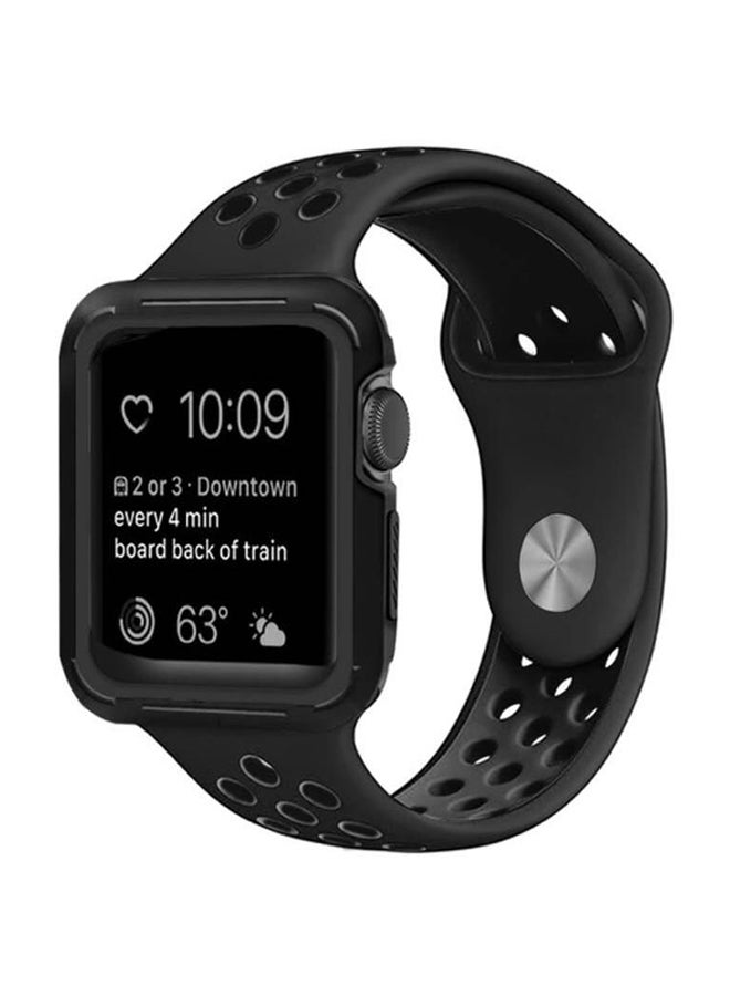 Generic - Breathable Sports Watch Band For Apple Black - Image 1