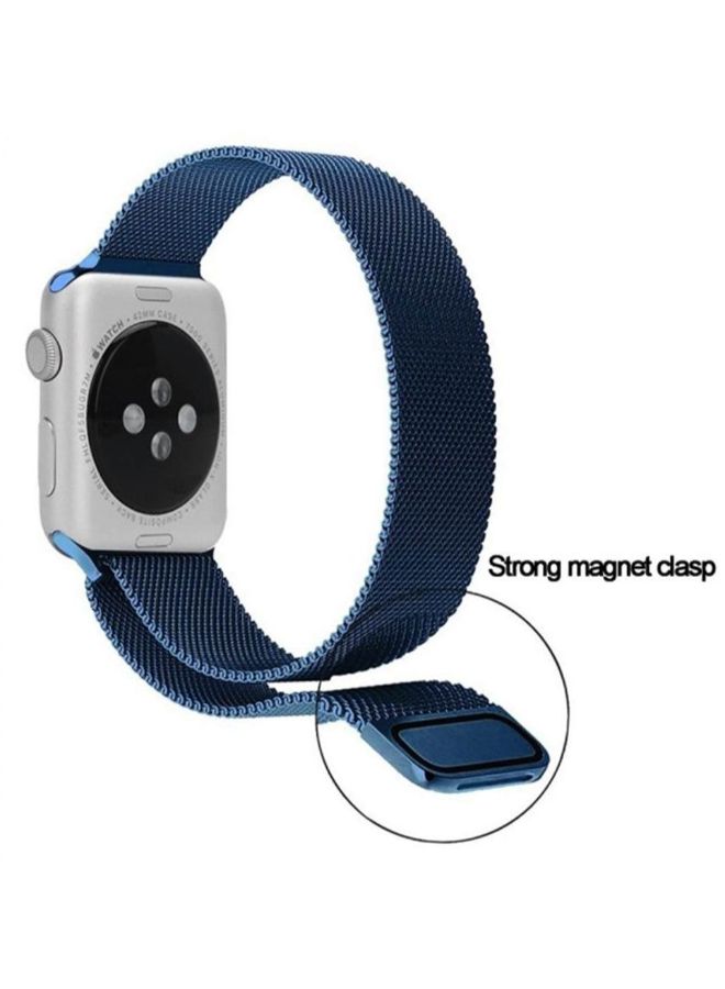 Generic - Milanese Loop Smart Watch Band For Apple Series Blue - Image 1