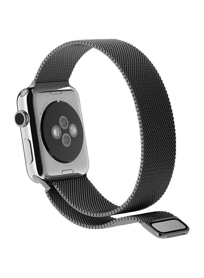 Generic - Milanese Loop Smart Watch Band For Apple Black - Image 1