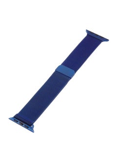 Generic Milanese Loop Smart Watch Band For Apple Series Blue  - Image 2