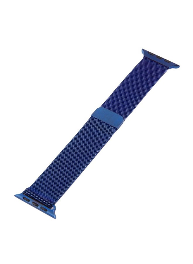 Generic - Milanese Loop Smart Watch Band For Apple Series Blue - Image 1