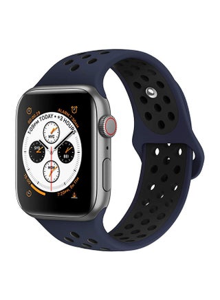 Replacement Smart Watch Wristband For Apple Series Blue/Black - v1565272259/N28685980A_1