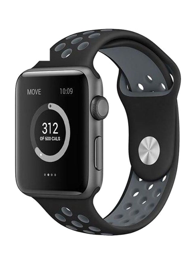 Generic - Smart Wrist Band For Apple And Nike Series Watch 42mm Black/Grey - Image 1
