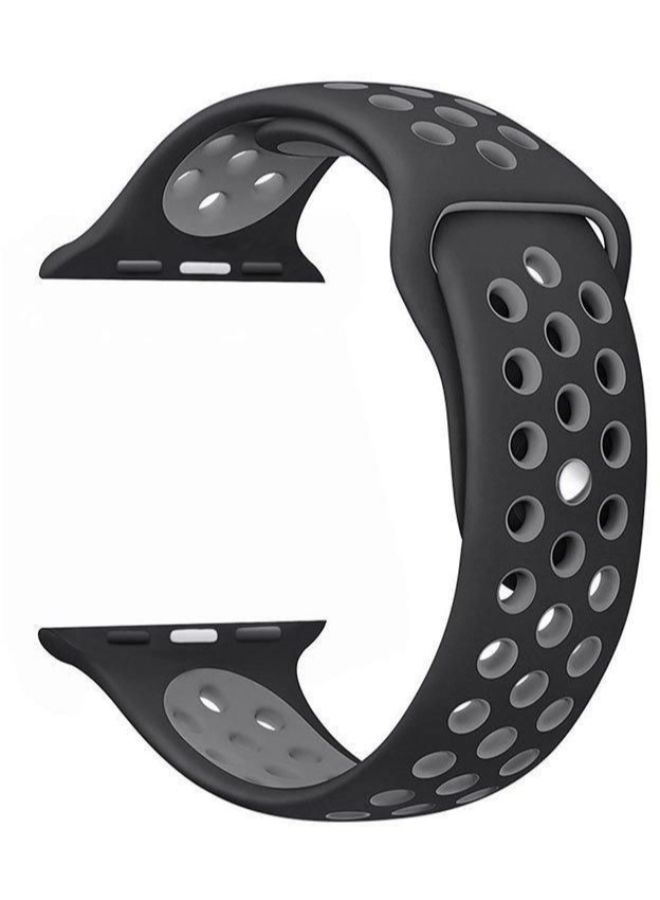 Generic - Smart Wrist Band For Apple And Nike Series Watch 42mm Black/Grey - Image 1