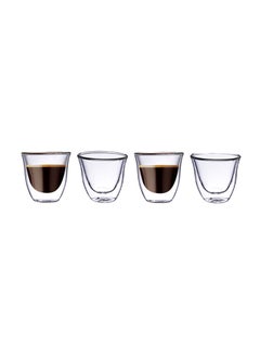 BLACKSTONE 4-Piece Double Wall Cawa Glass Clear 70ml  - Image 1