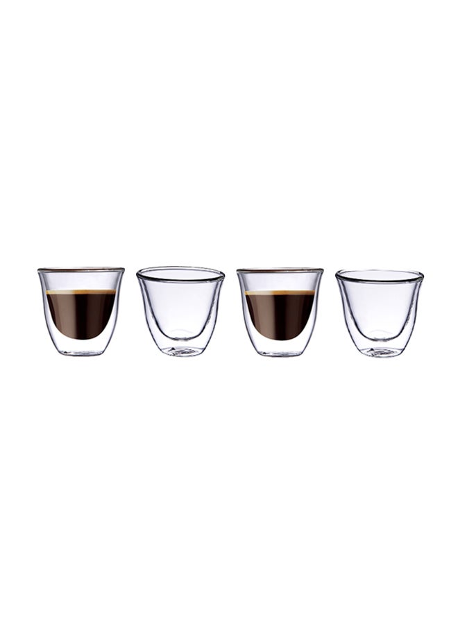 BLACKSTONE - 4-Piece Double Wall Cawa Glass Clear 70ml - Image 1