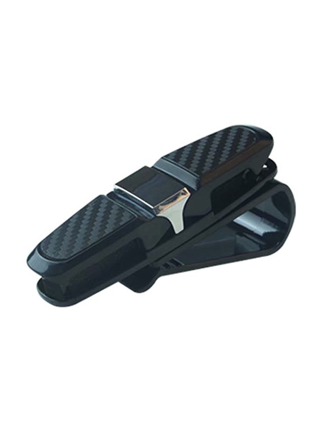 STAR SHINE Carbon Fibre Car Glasses Holder Clip - Image 1