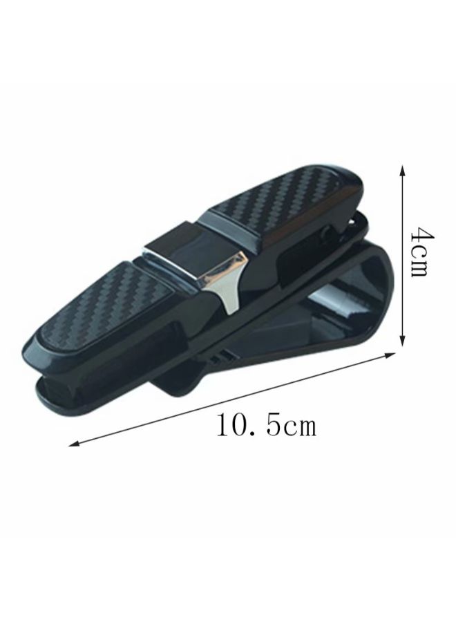 STAR SHINE Carbon Fibre Car Glasses Holder Clip - Image 2