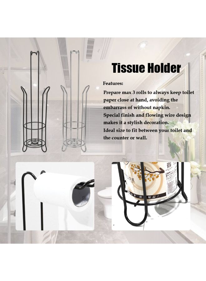 Generic - Toilet Paper Tissue Holder Black 0.95kg - Image 1