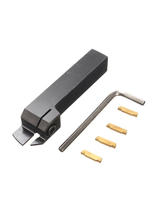 6-Piece Lathe Turning Tool Set Black/Gold 4.72 x 1.18 x 1.18inch  - Image 1