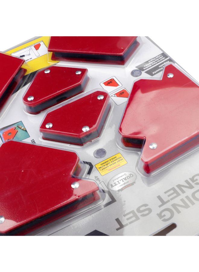 Generic 6-Piece Magnetic Triangulation Positioner Welding Accessory Red 12 x 9.84 x 0.78inch  - Image 3