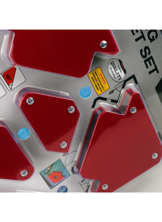 Generic 6-Piece Magnetic Triangulation Positioner Welding Accessory Red 12 x 9.84 x 0.78inch  - Image 4