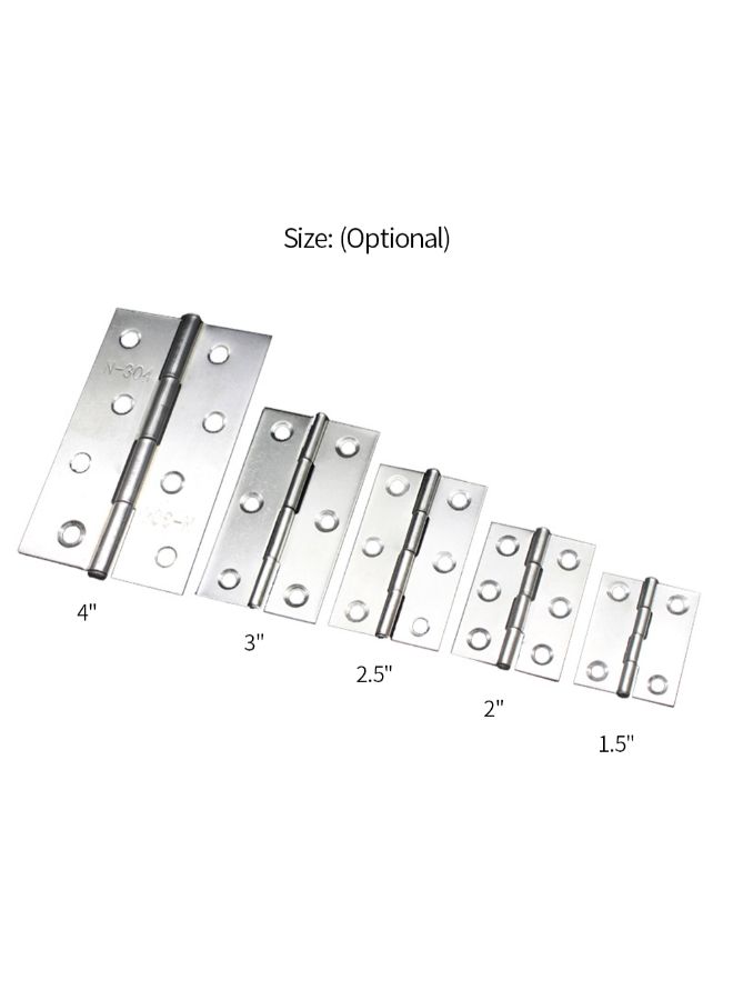 Generic 2-Piece Hinge For Cabinet Cupboard Silver 4.4 x 3.2 x 0.6 cminch  - Image 3