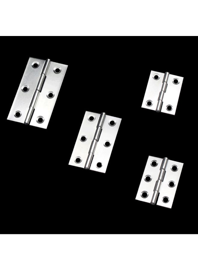 Generic 2-Piece Hinge For Cabinet Cupboard Silver 4.4 x 3.2 x 0.6 cminch  - Image 4