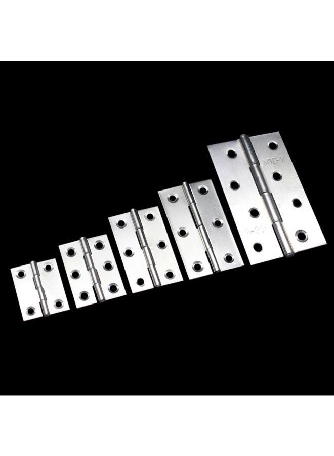 Generic 2-Piece Hinge For Cabinet Cupboard Silver 4.4 x 3.2 x 0.6 cminch  - Image 5