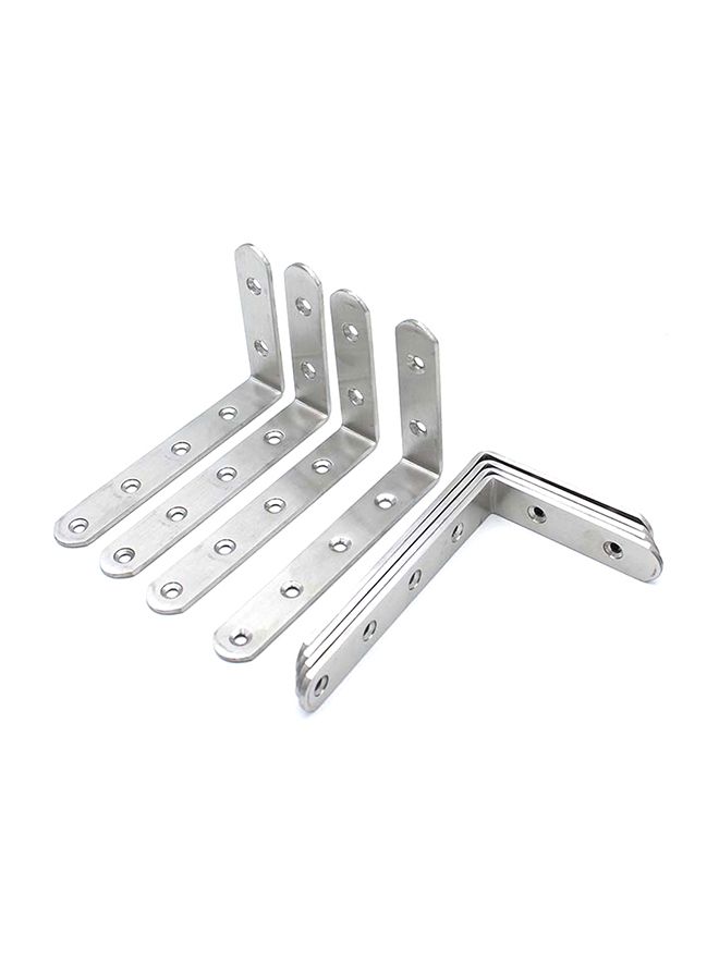 Generic 8-Piece Corner Brace Angle Bracket Silver 0.593kg 