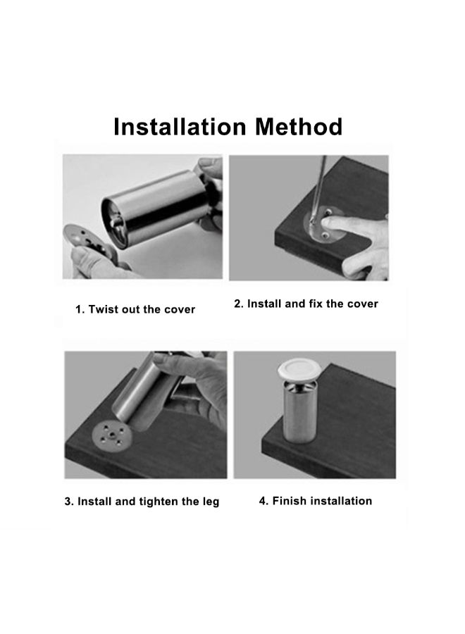 Generic Non Slip Adjustable Cabinet Leg Silver 0.11kg  - Image 4