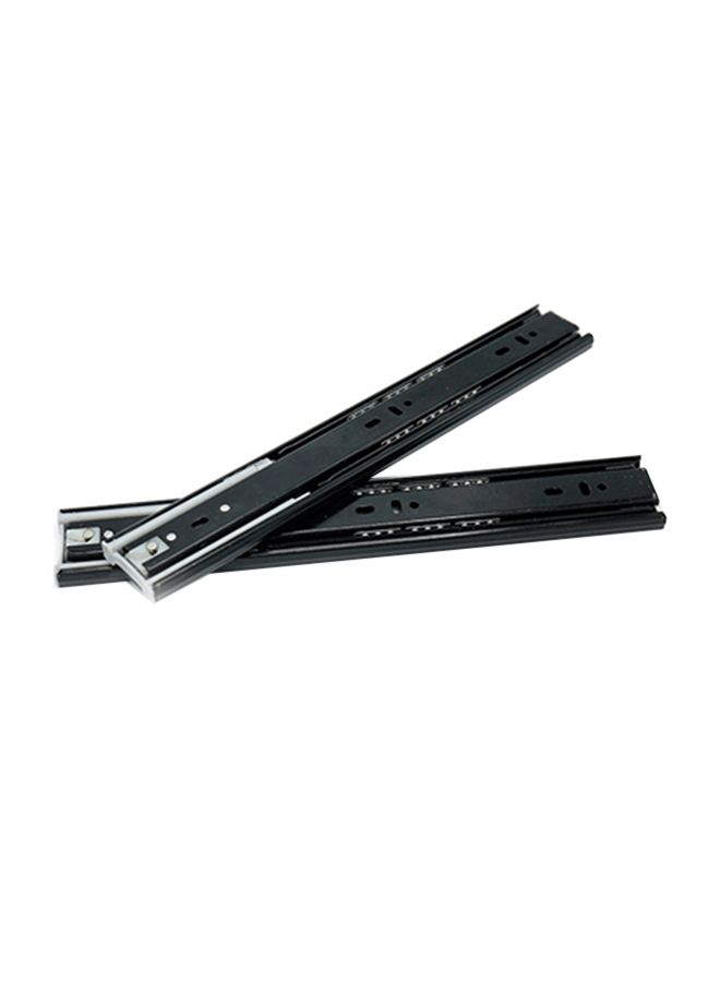 Generic 2-Piece Ball Bearing Drawer Slide Black 16inch  - Image 1