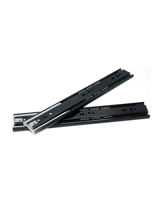 2-Piece Ball Bearing Drawer Slide Black 14inch  - Image 1