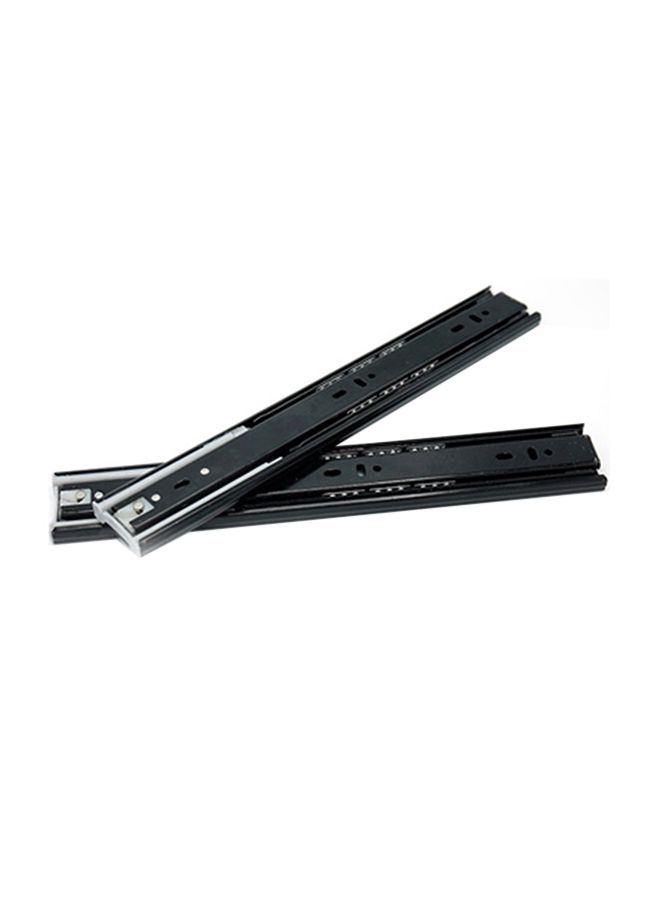 2-Piece Ball Bearing Drawer Slide Black 12inch  - Image 1
