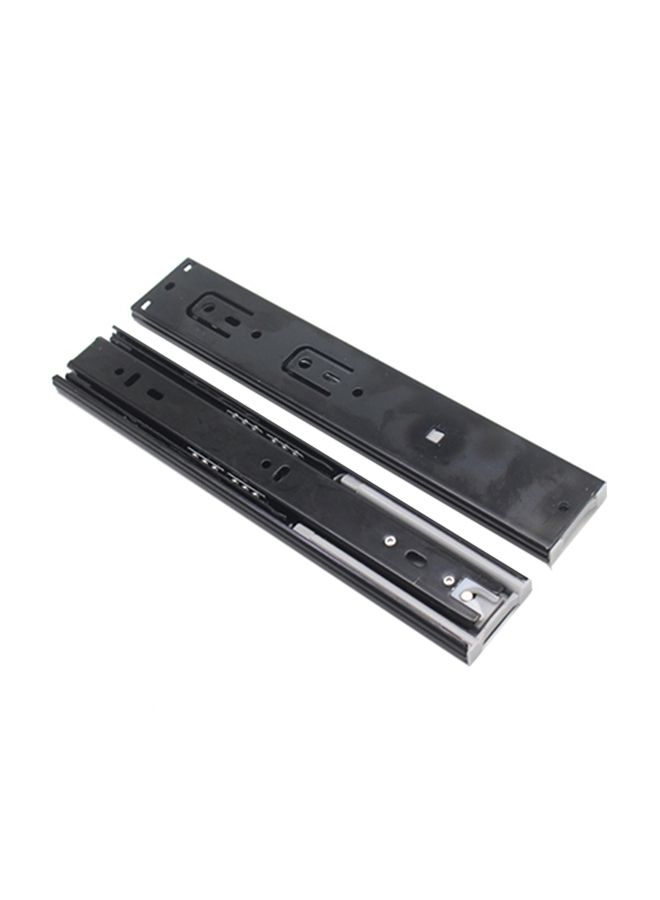 2-Piece Ball Bearing Drawer Slide Black 10inch  - Image 1