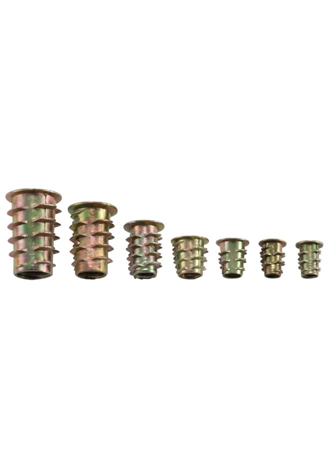 100-Piece Screw Socket Nut Multicolour 0.206kg