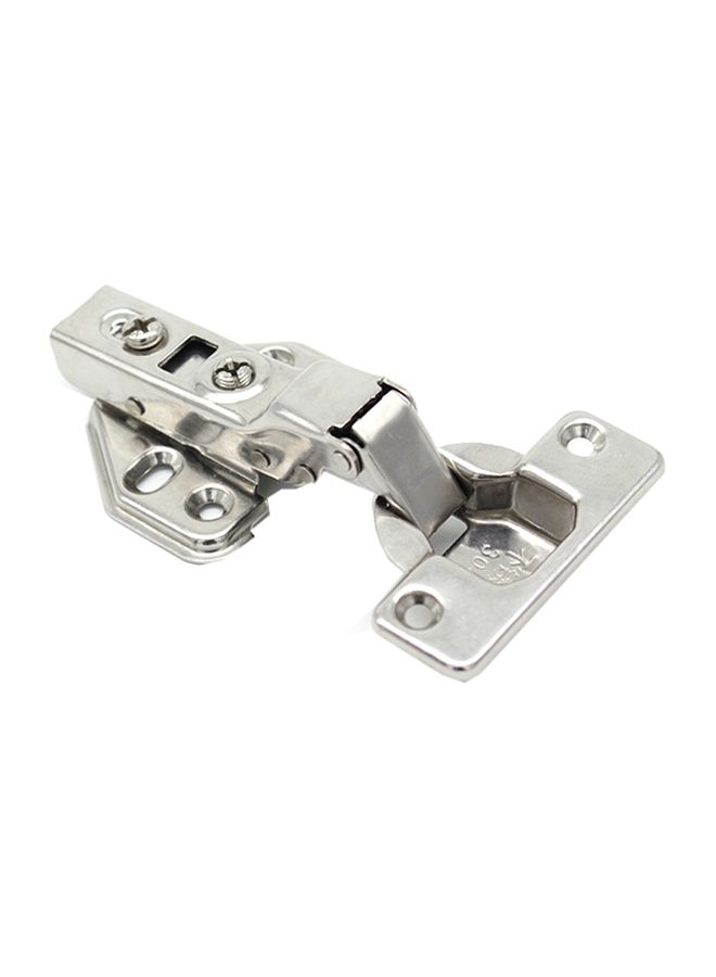 2-Piece Hydraulic Buffer Cabinet Door Hinge Silver 0.175kg  - Image 1