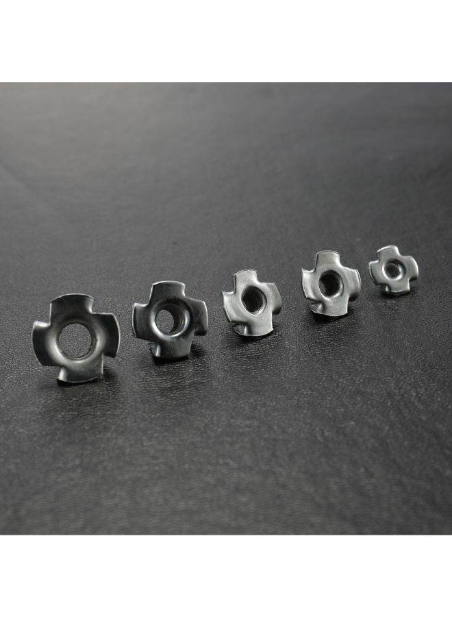 90-Piece Multifunctional Captive T Nut Socket Screw Silver 0.19kg - Image 5