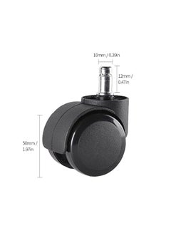 5-Piece Office Chair Swivel Caster Wheel Black 2inch - v1565274466/N28684401A_6