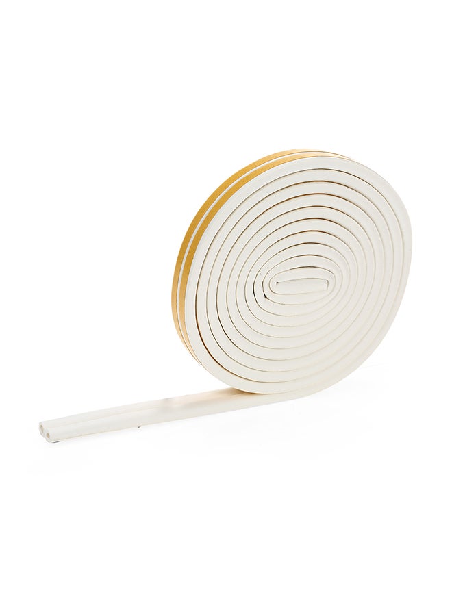 D-type Self-Adhesive Foam Strip For Door Window White 0.054kg