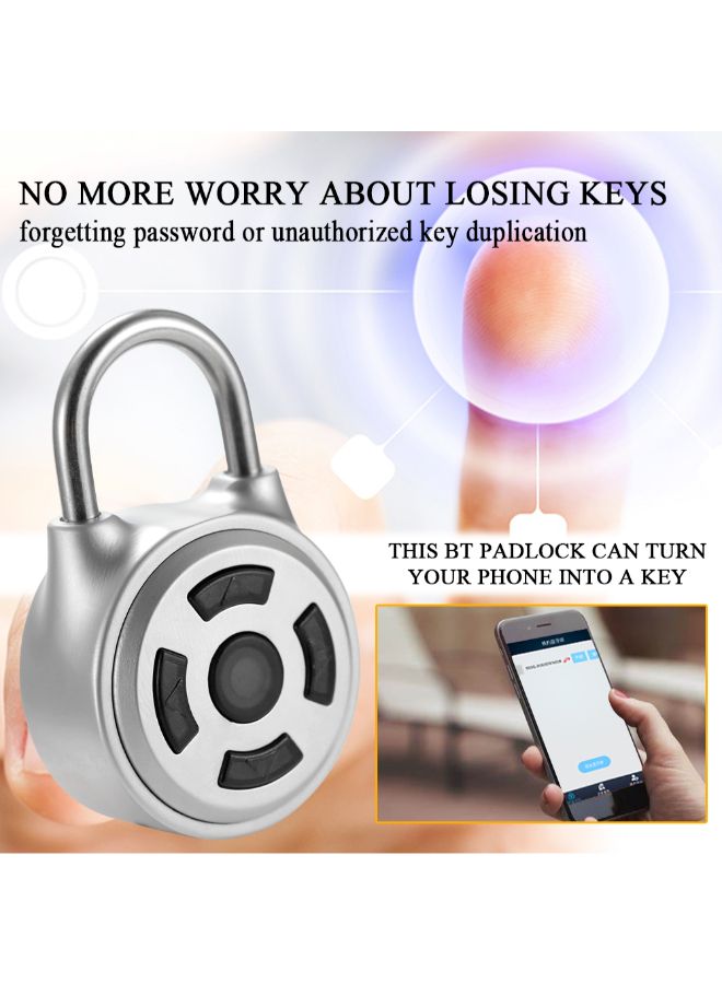 Anti-Theft Padlock For Door/Luggage Case Silver 0.117kg - Image 4