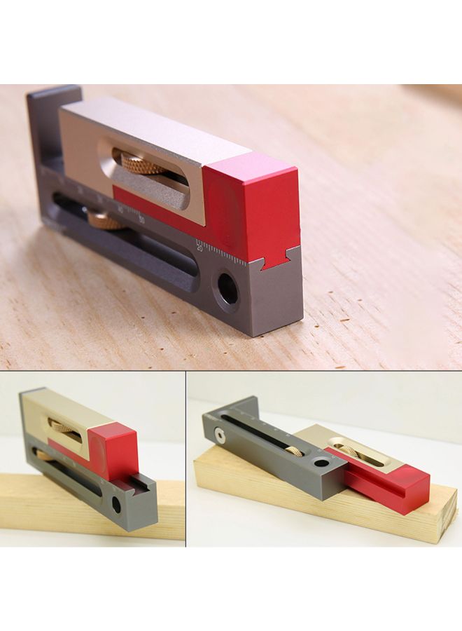 Table Saw Slot Adjuster Measuring Block Woodworking Tool Multicolour 0.22kg - Image 2