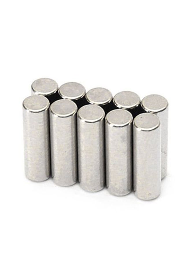 ماركة غير محددة مغناطيس أرضي قوي من النيوديميوم من 10 قطع فضي 3 x 10مم  - Image 2