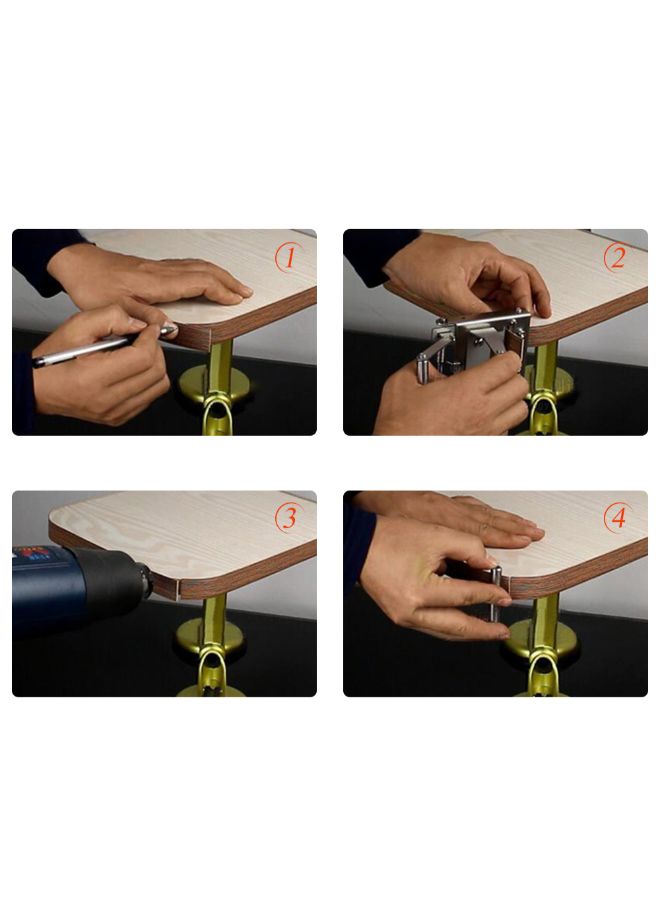 Manual Edge Banding Machine Trimmer Hardware Tool For Carpenter Silver 0.444kg  - Image 5