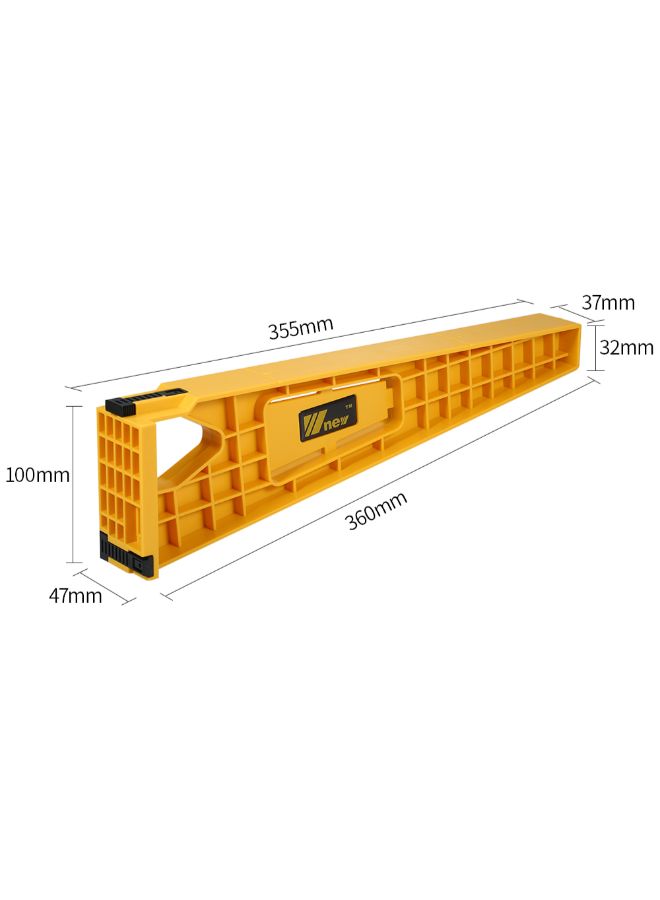 2-Piece Cabinet Drawer Sliding Rail Install Guide Tool Yellow  - Image 3