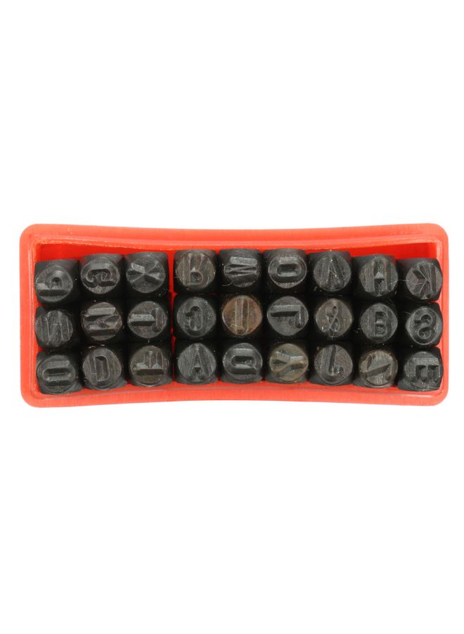 Generic - 36-Piece Letter And Number Stamp Punch Set Black 0.65kg - Image 1