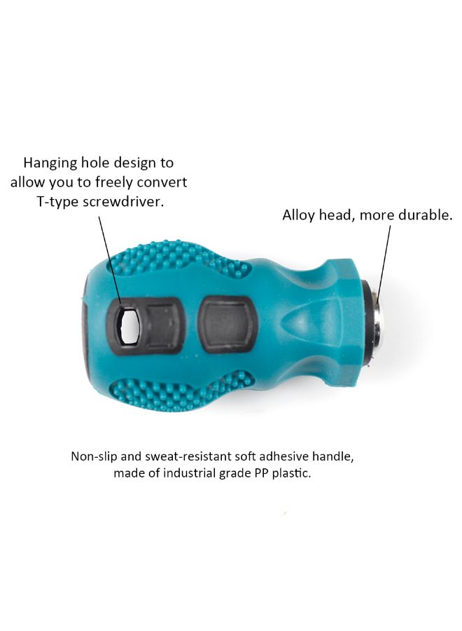 PENGGONG 19-Piece Mini Multi Purpose Screwdriver Set Green 0.187kg - Image 5