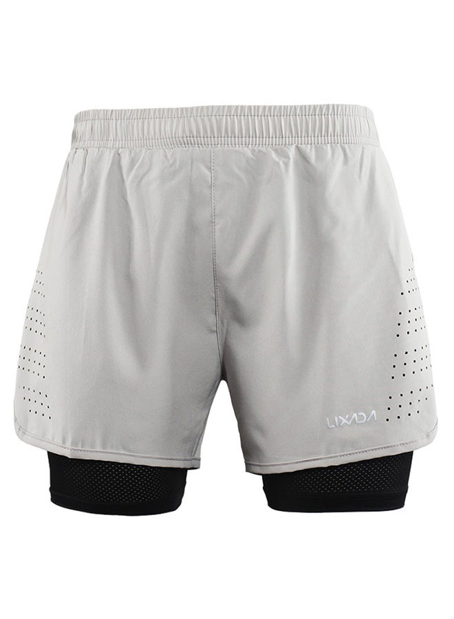 LIXADA 2-in-1 Running Shorts Quick Drying Breathable Active  - Image 1