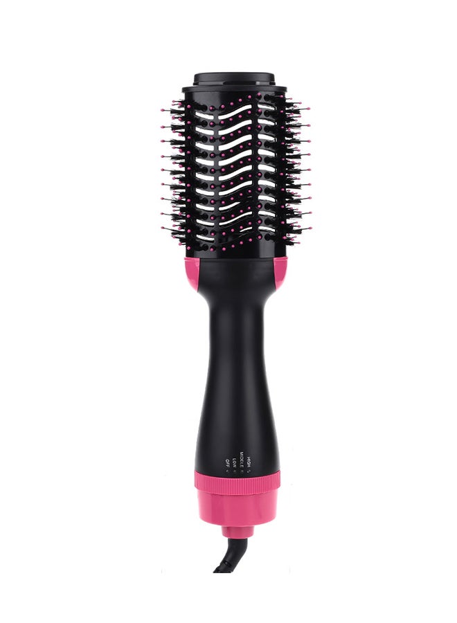 Multifunction American Plug Speed Regulation Hot Air Comb Pink/Black 650grams