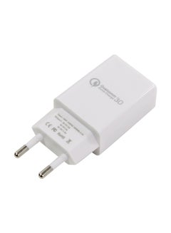 سامسونج شاحن جداري سريع قابل للنقل مع كابل بمنفذ USB أبيض  - Image 3