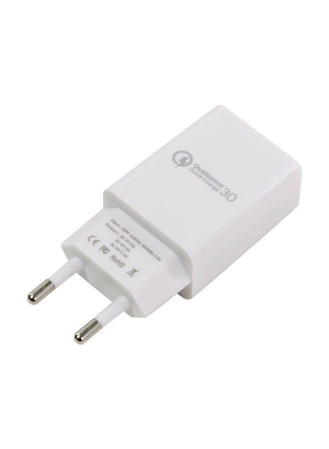 Samsung Fast Portable Wall Charger With USB Cable White  - Image 3